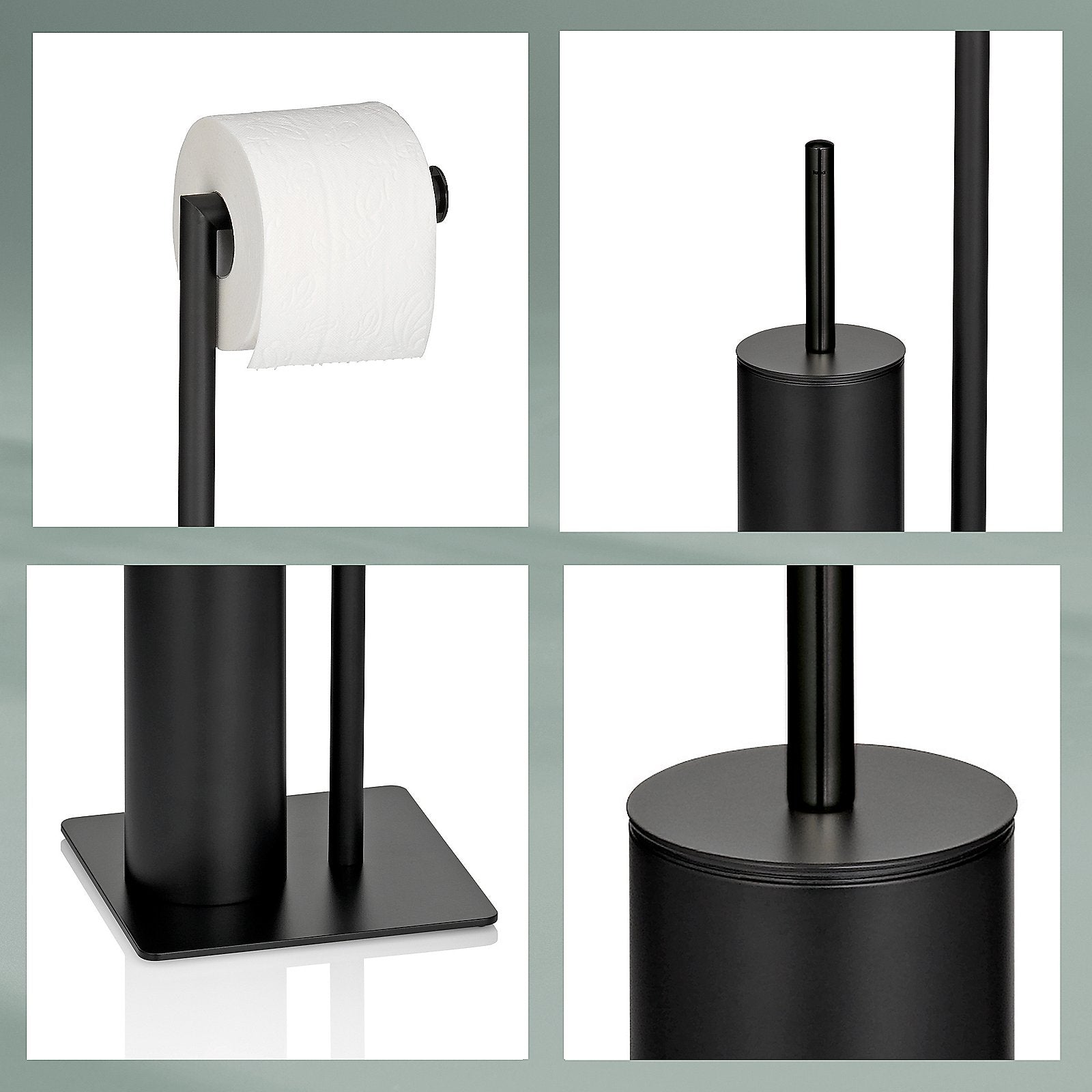 Stijl Toiletborstel en Toiletrolhouder 20x20 cm