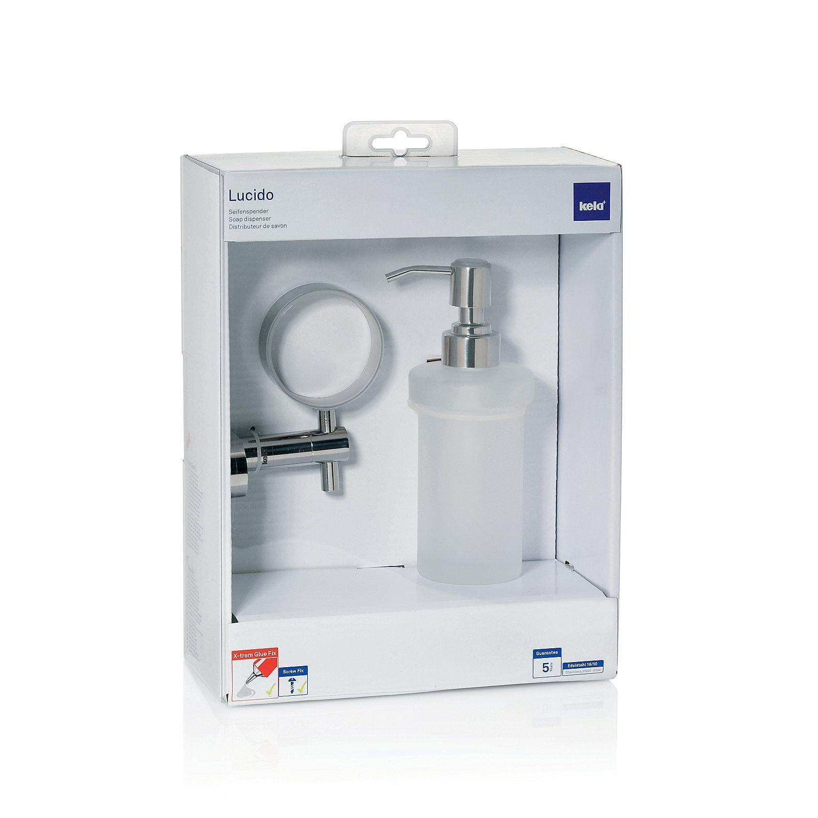 Lucido Zeepdispenser 250 ml met Wandbevestiging