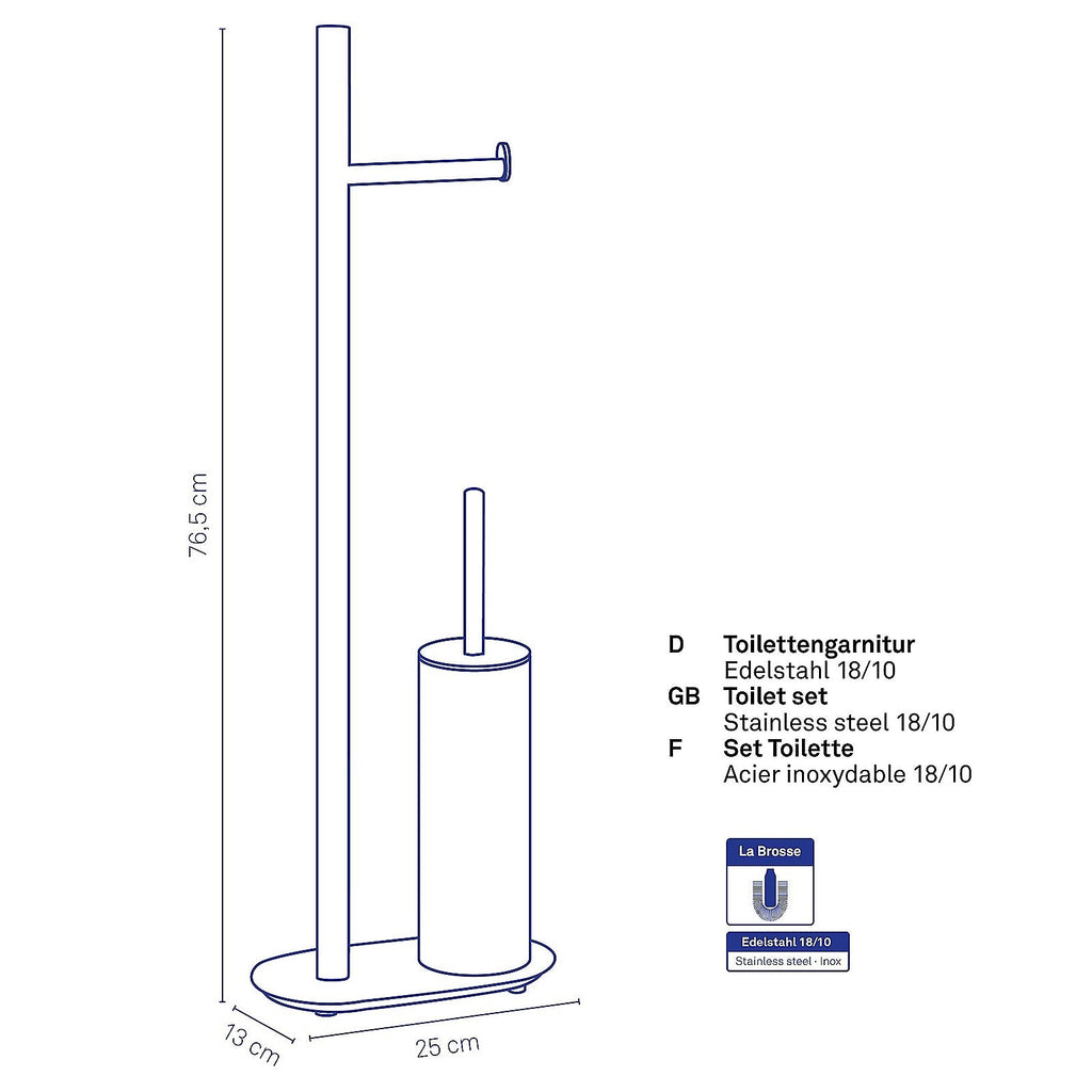 Lucido Toiletborstel en Toiletrolhouder