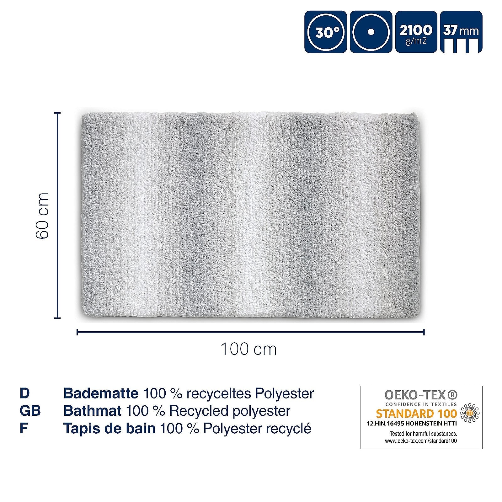 Ombre Badmat 100x60 cm