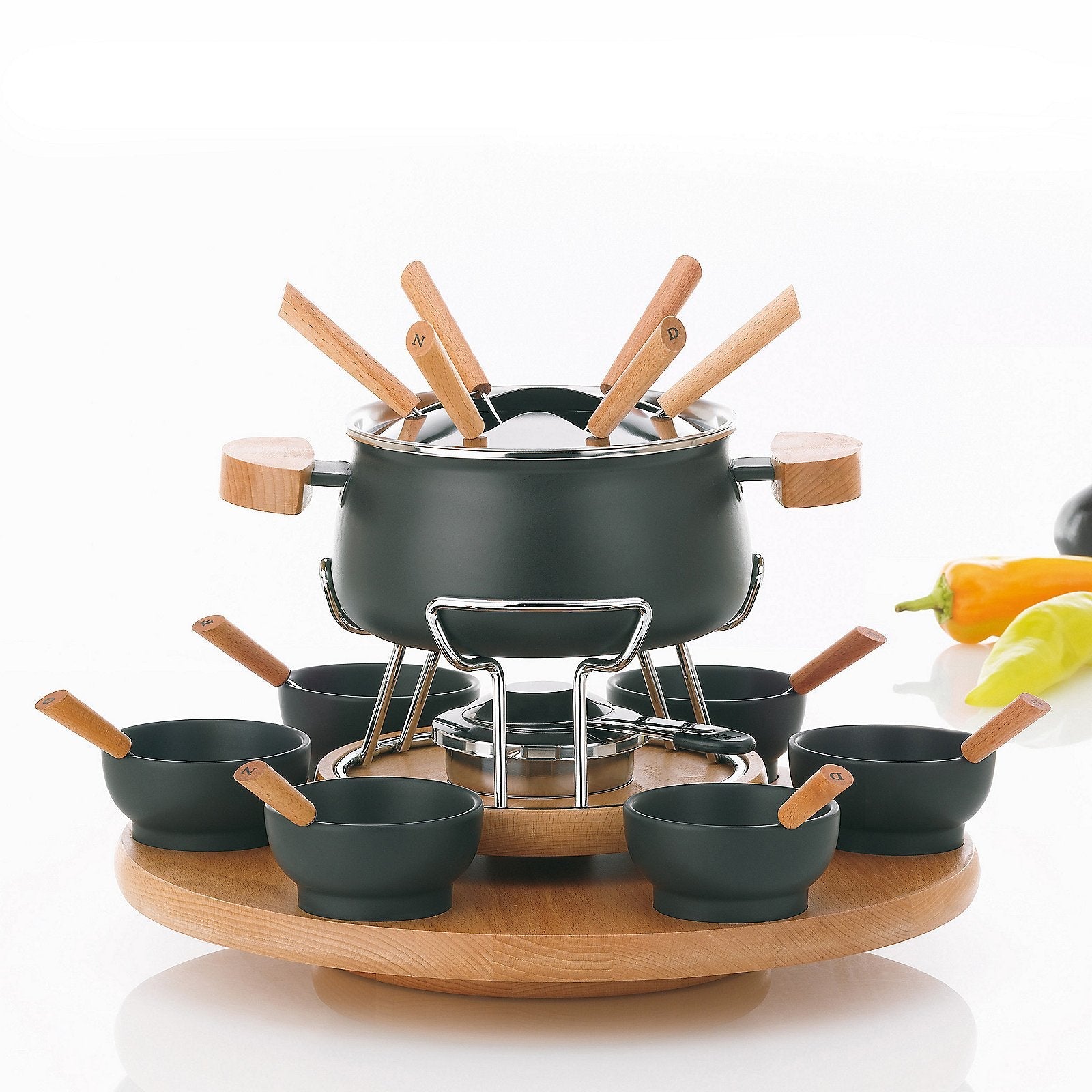 Natura Fondueset met Carrousel Set van 23 Stuks
