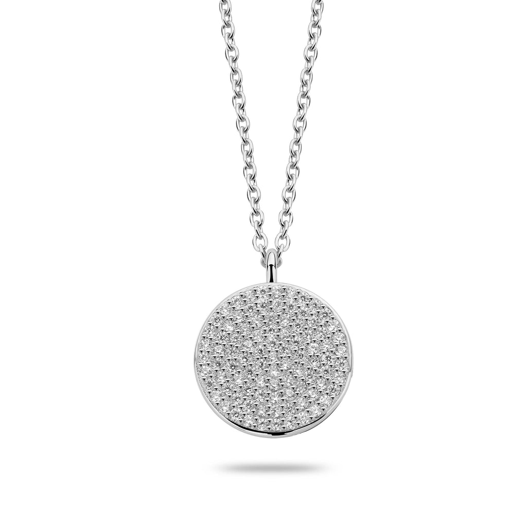 Médaillon scintillant en argent