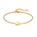 Bracelet palmier doré