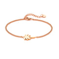 Bracelet palmier or rosé