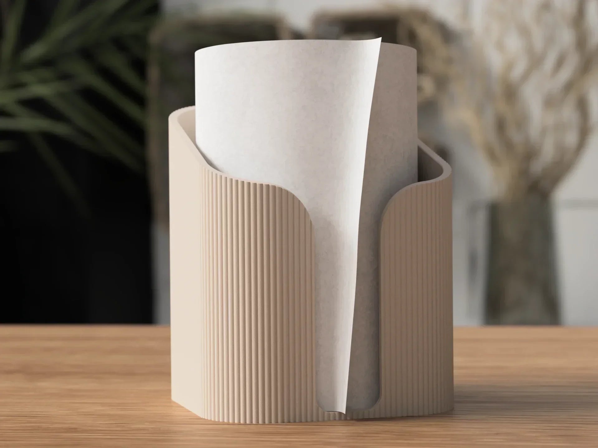Minimalistische keukenrolhouder