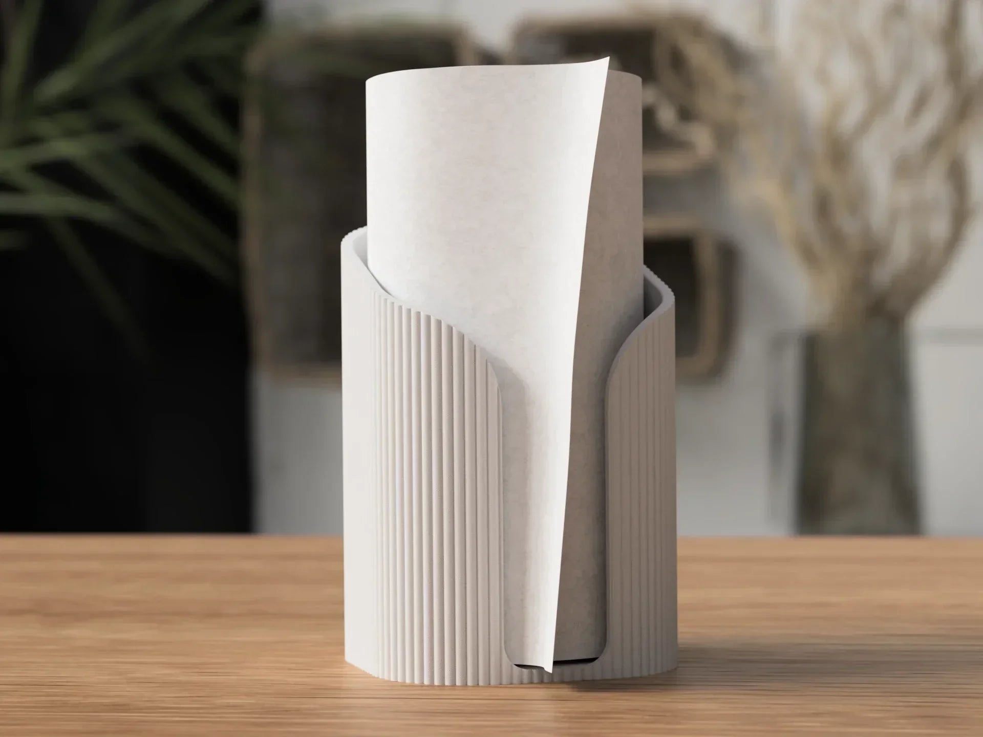 Minimalistische keukenrolhouder