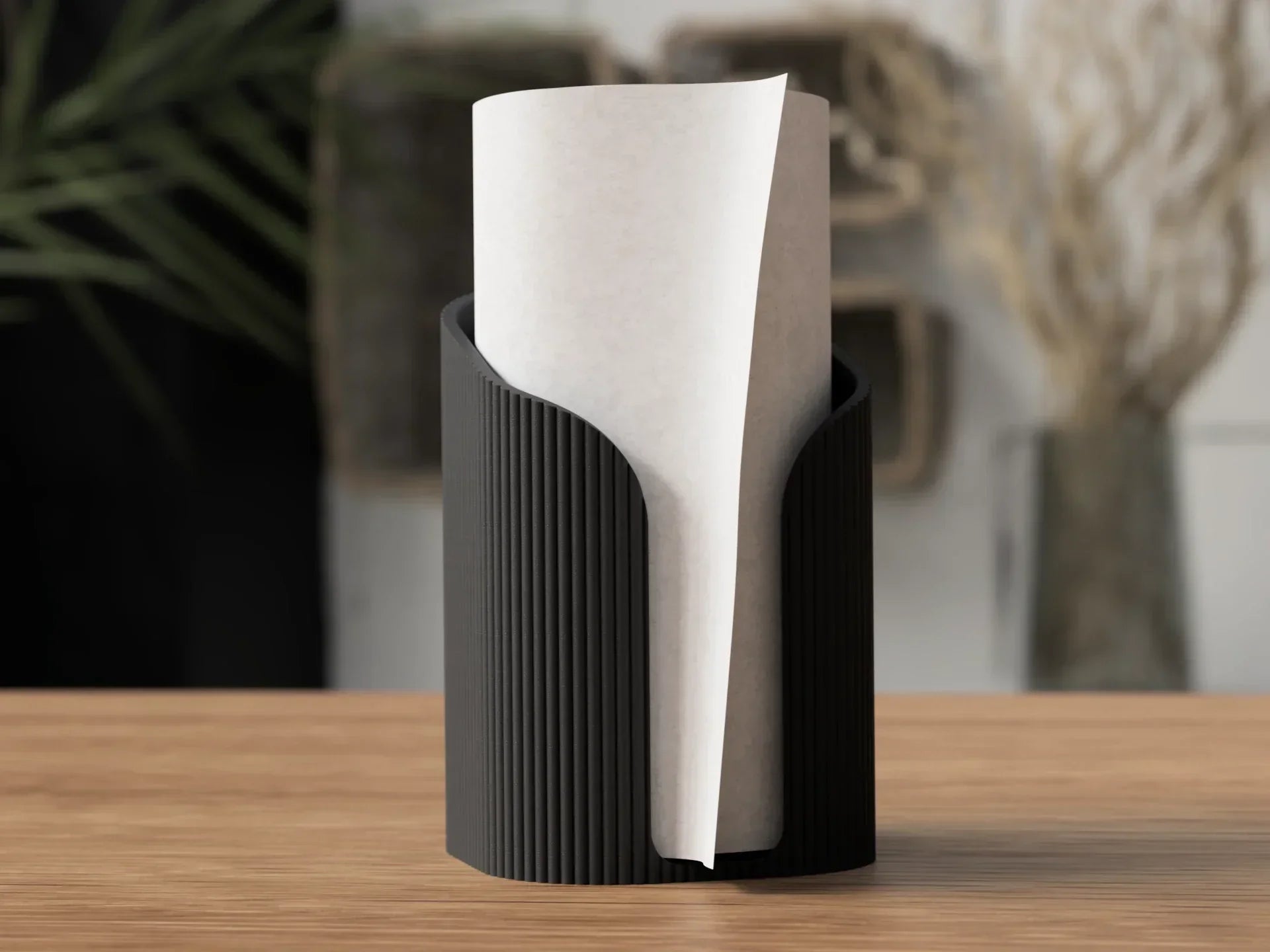 Minimalistische keukenrolhouder