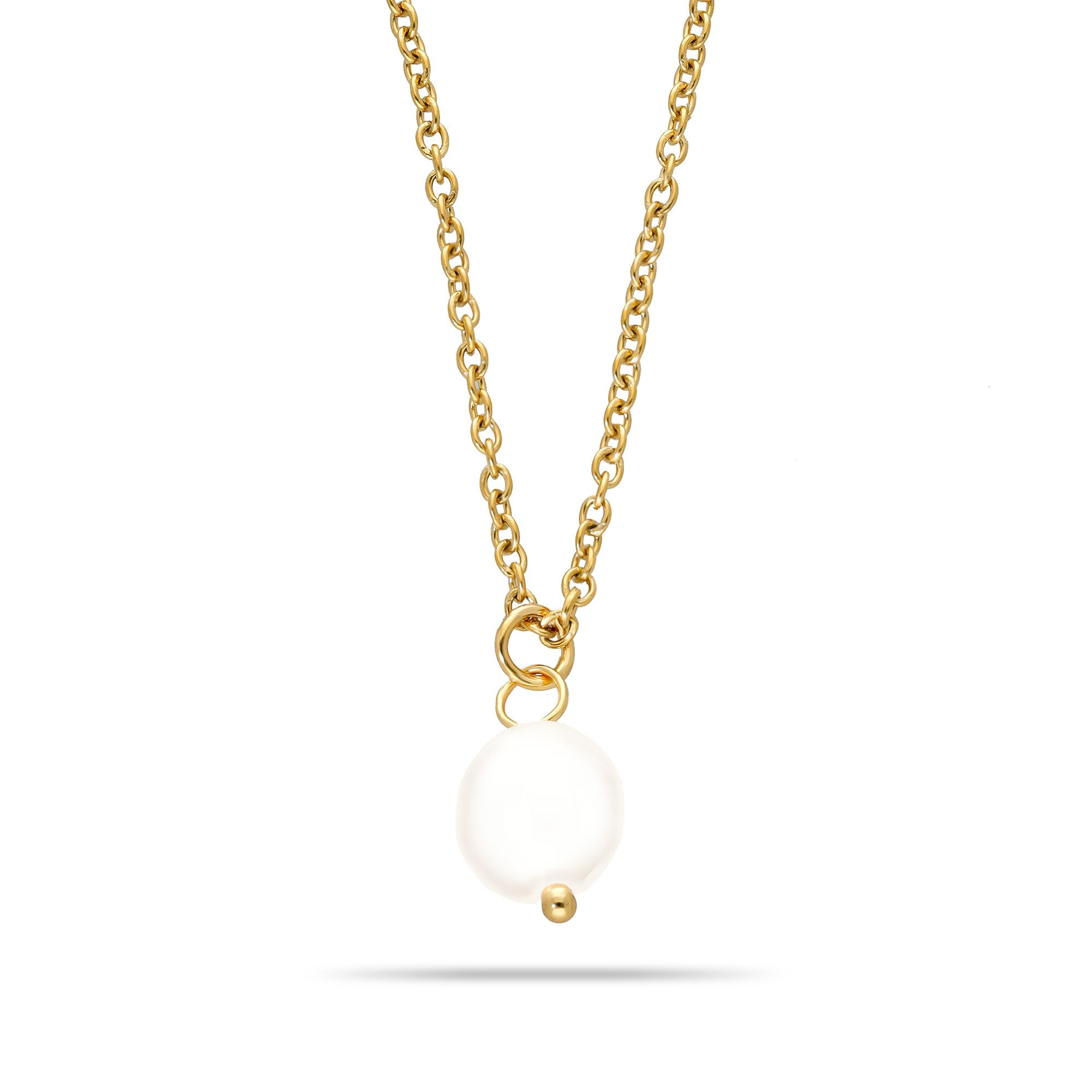 Collier simple perle en or