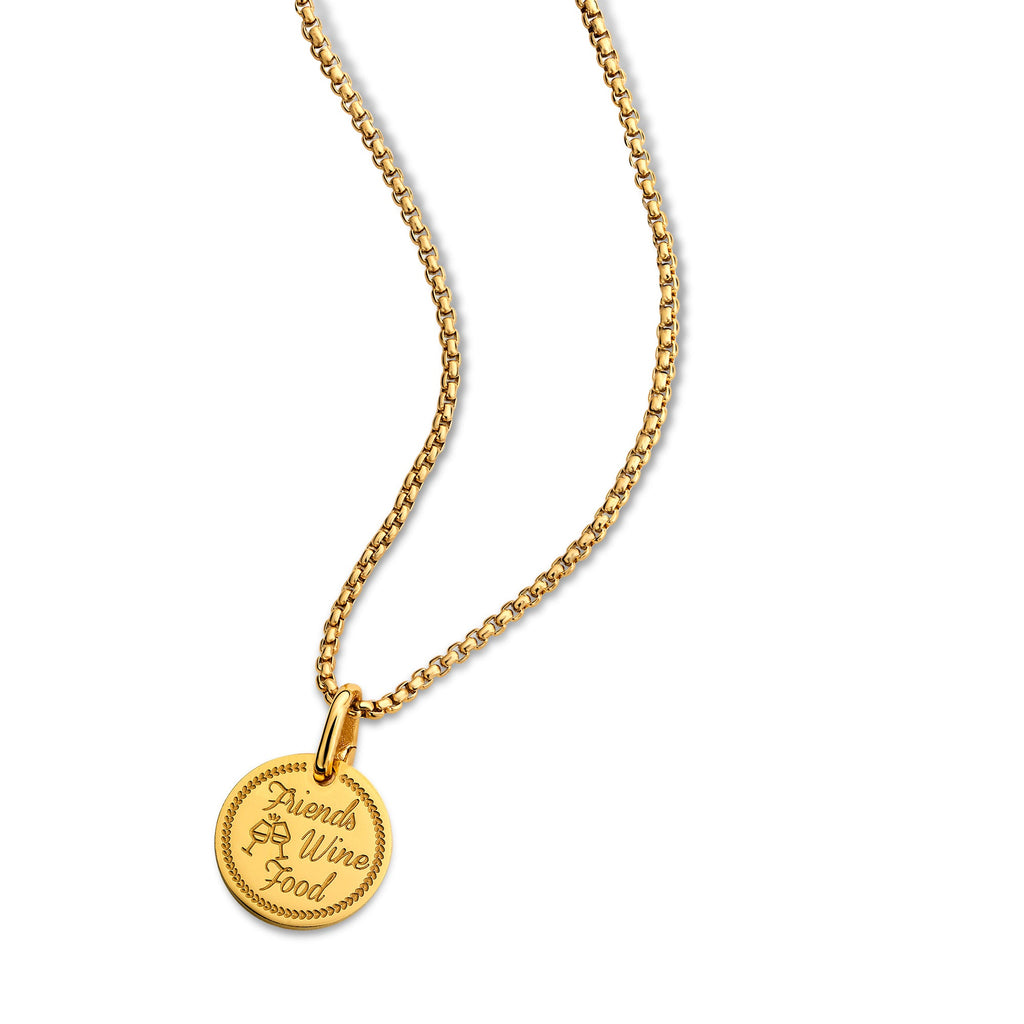 Collier pur or rose