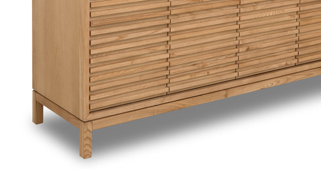 Tanner Vier Deurs Dressoir in Vlasgeel