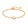 Bracelet fleur de coquillage doré