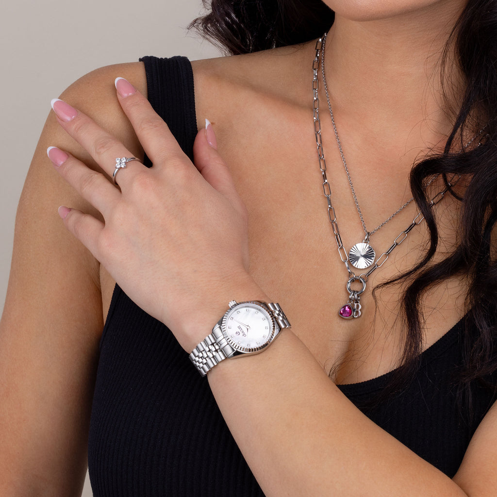 Bague mini fleur argent