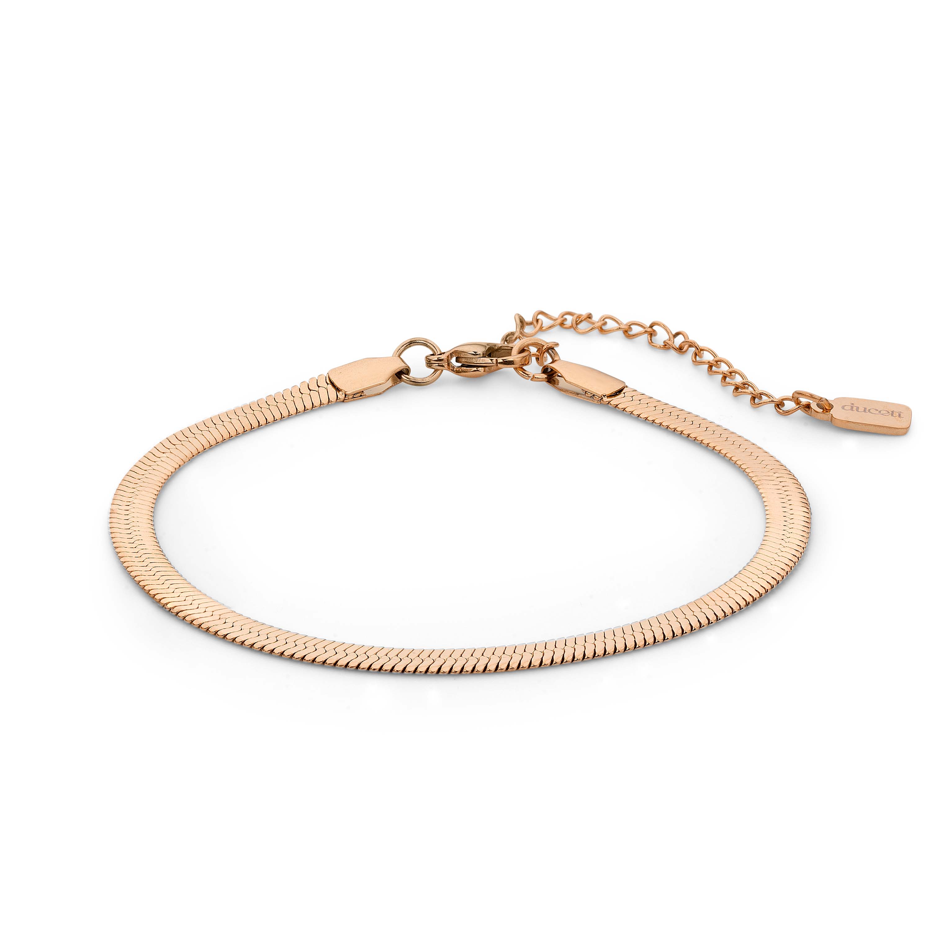 Bracelet serpent or rosé