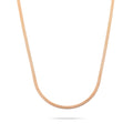 Collier serpent or rose