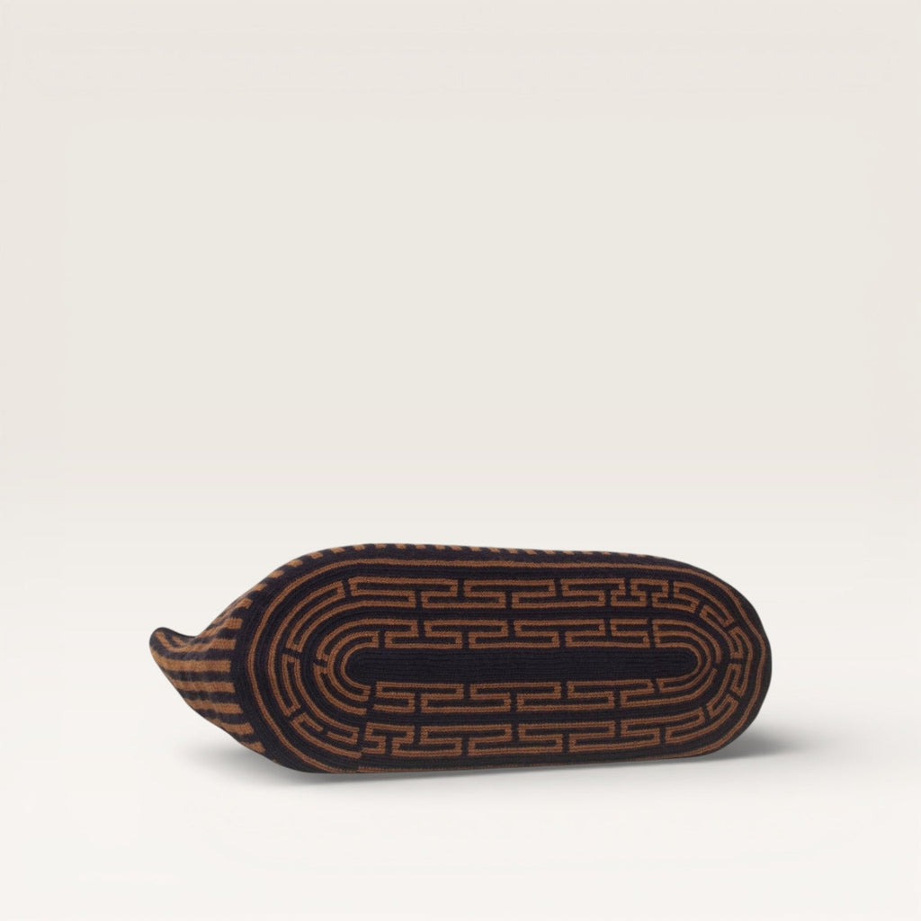 Cabas ovale rayé | Mocha