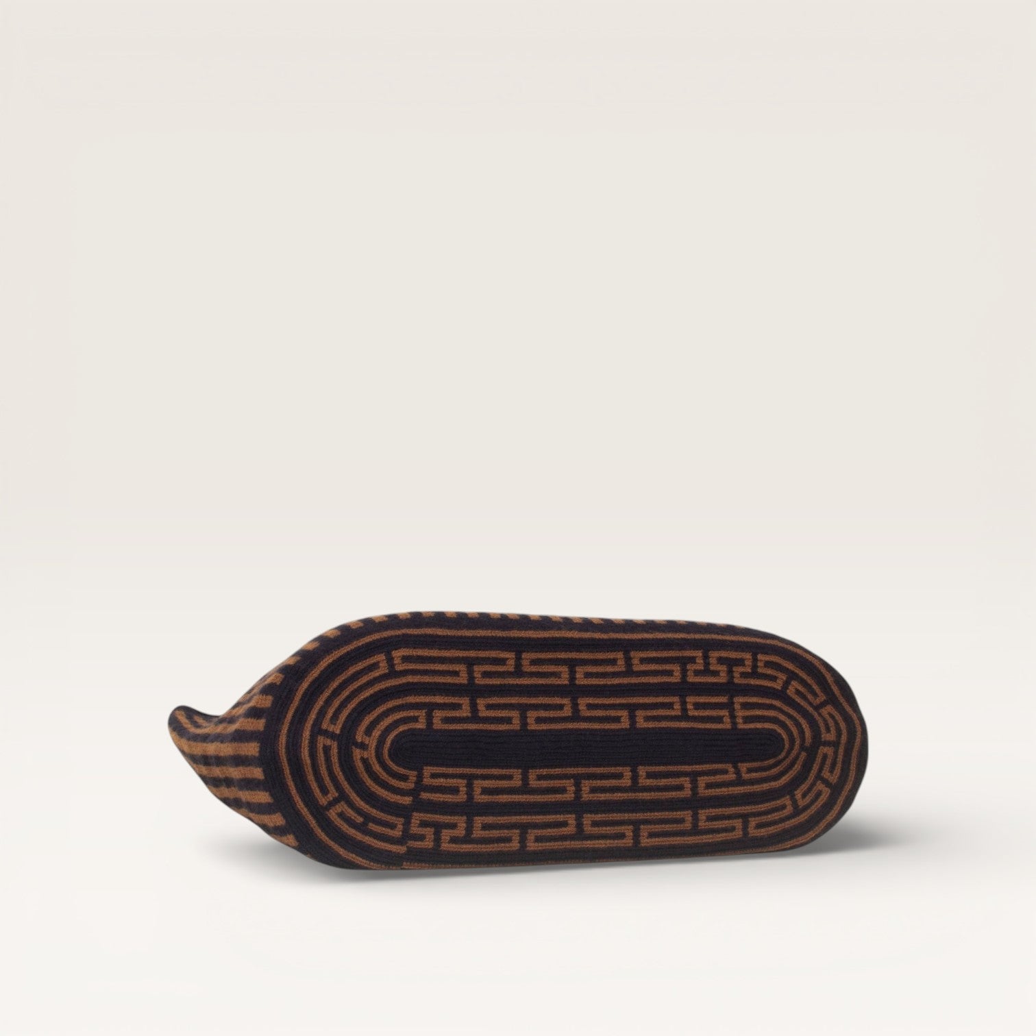 Cabas ovale rayé | Mocha