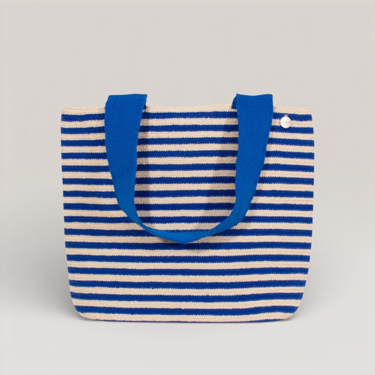 Cabas ovale rayé | Cobalt