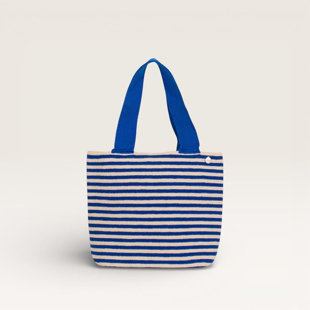 Cabas ovale rayé | Cobalt