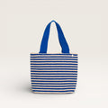 Cabas ovale rayé | Cobalt