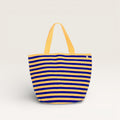 Sac cabas rond rayé | Amande