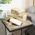 Alicia 3-delige ivoorkleurige hars MDF sieraden- en aandenkenopbergdoos set - Elegant snuisterijenorganizer voor dressoir, bureau