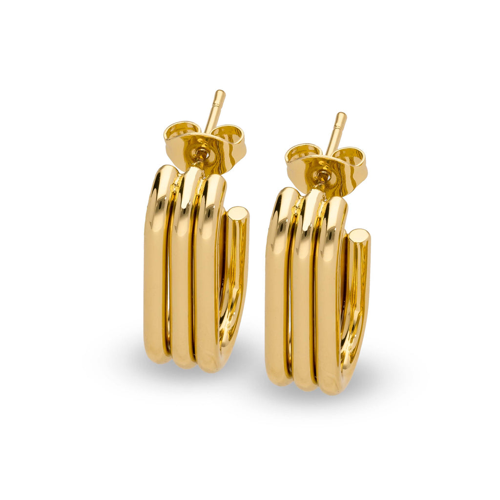 Boucle d'oreille Trinix or