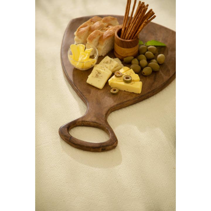 Laimai 100% Mangohouten Paddle Snij- en Serveerplank | Ambachtelijke Charcuterie Plank