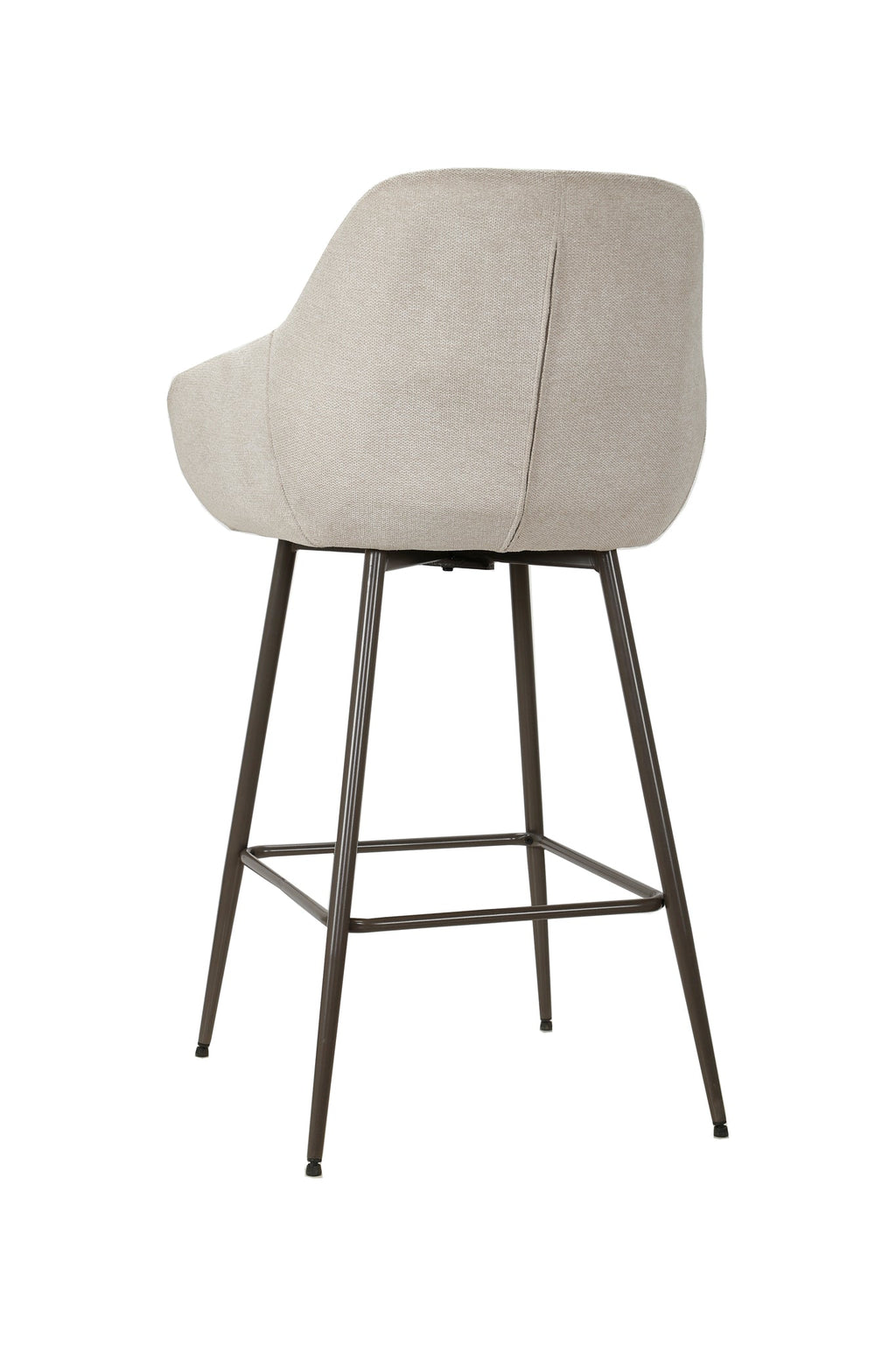 Barstoel hoog offwhite met armleuning (set van 2)