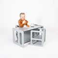 Montessori tafel om te spenen en set van 2 stoelen