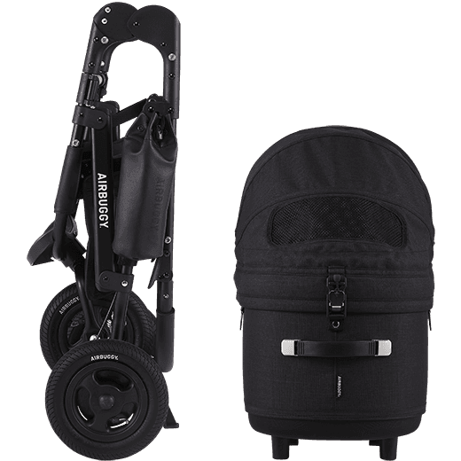 AirBuggy Dome 3 Large Earth Black - Luxe huisdieren wandelwagen