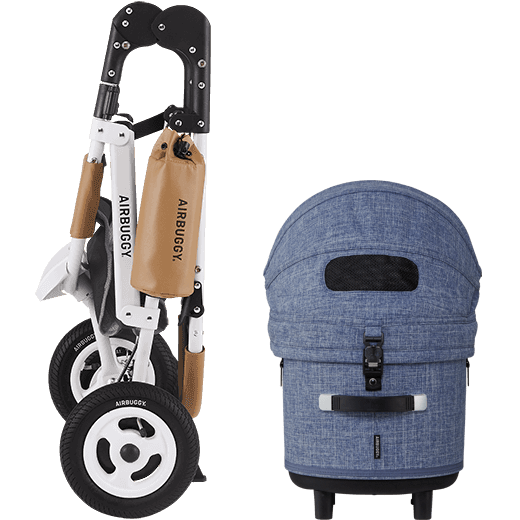 AirBuggy DOME 3 Set Regular – Melange denim - Hondenbuggy