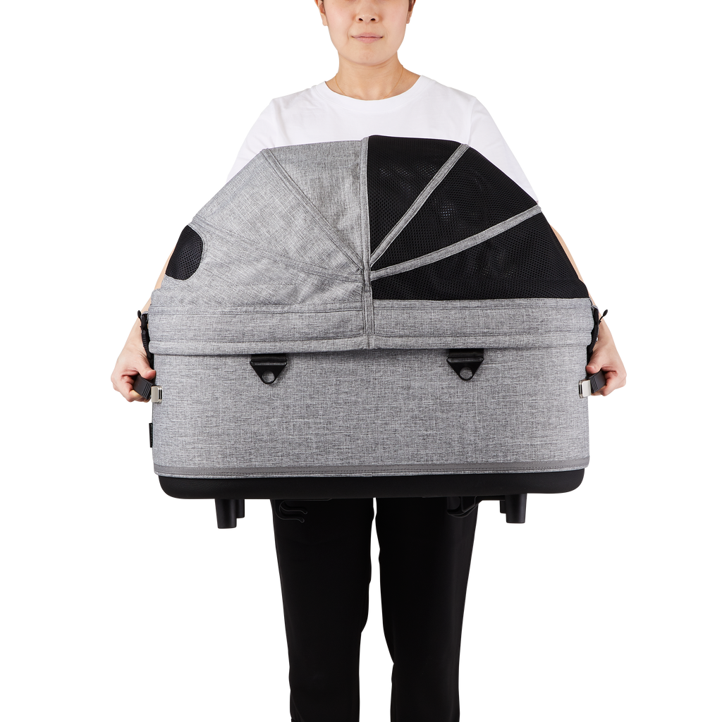 AirBuggy DOME 3 Large Earth Grey - Luxe hondenbuggy