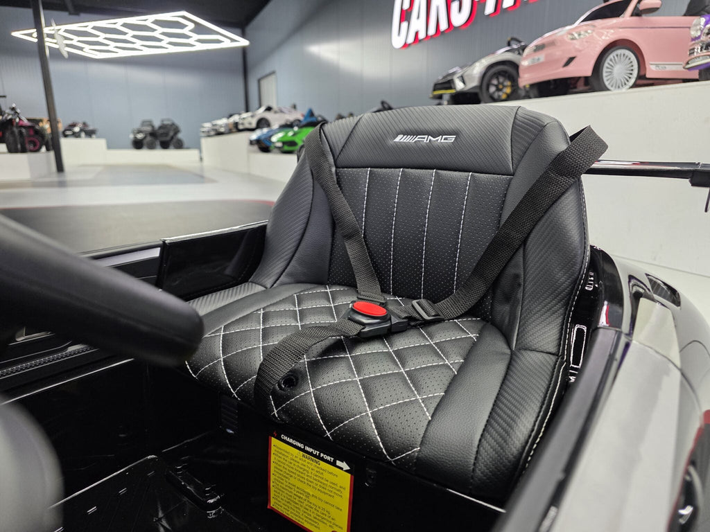 Mercedes AMG GT3 metallic zwart elektrische kinderauto