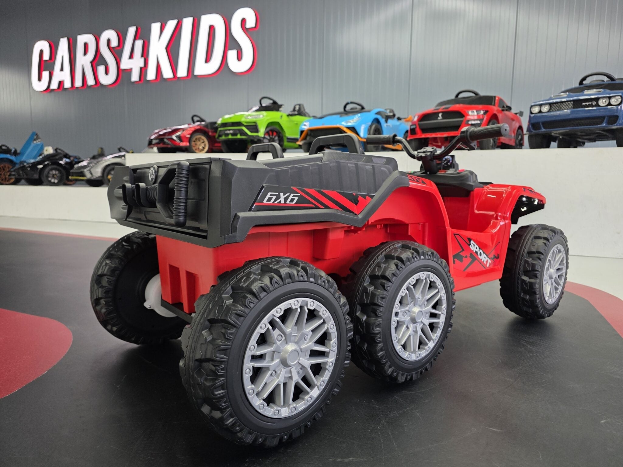 TrailBlazer 6-wielige elektrische kinderquad 24V met laadplatform