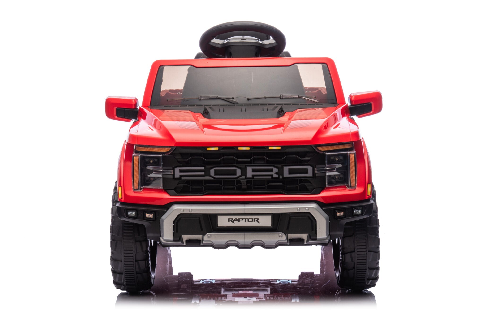 Ford Raptor 12V Electric Ride-On Truck – Red 1-Seater with Remote Control, Bluetooth & LED Lights