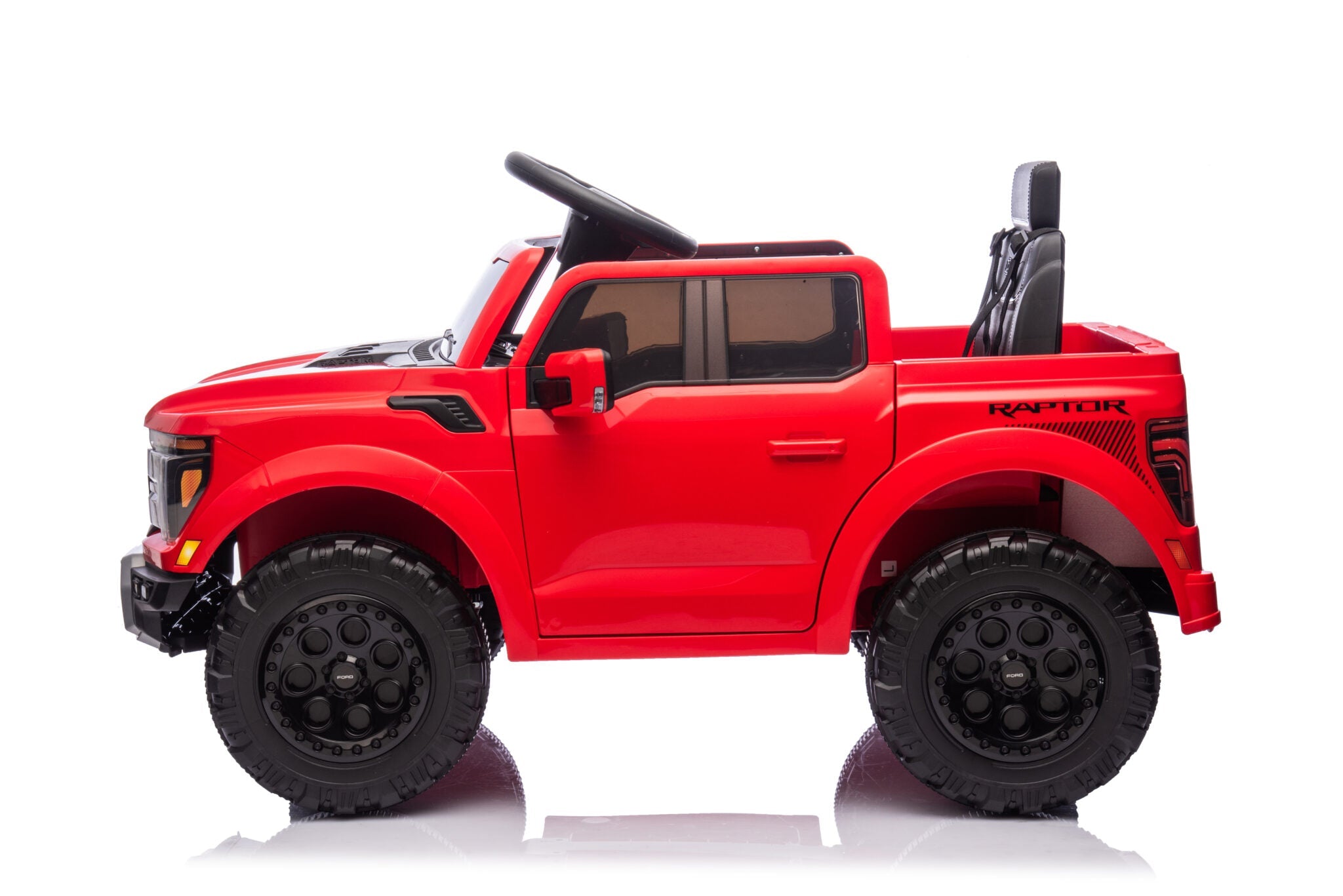 Ford Raptor 12V Electric Ride-On Truck – Red 1-Seater with Remote Control, Bluetooth & LED Lights