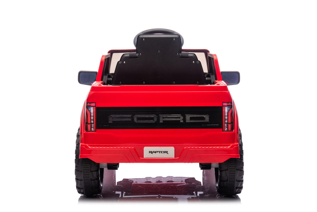 Ford Raptor 12V Electric Ride-On Truck – Red 1-Seater with Remote Control, Bluetooth & LED Lights