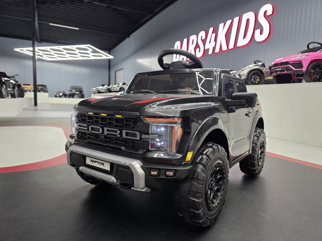 Ford Raptor 1-zits 12 volt zwarte kinderauto
