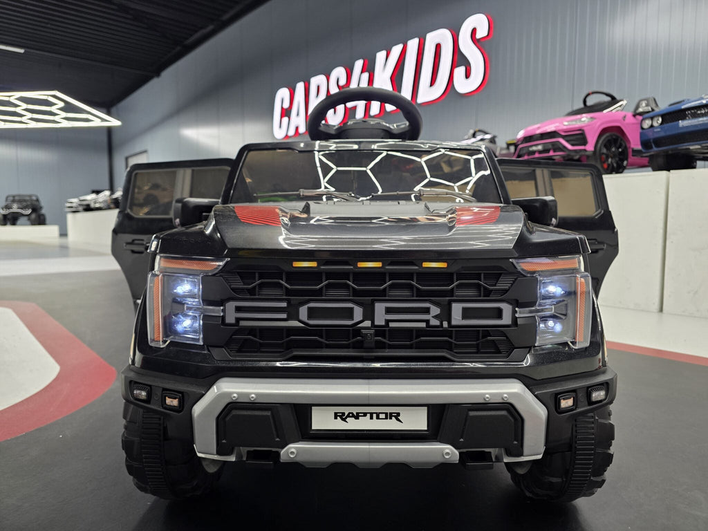 Ford Raptor 1-zits 12 volt zwarte kinderauto