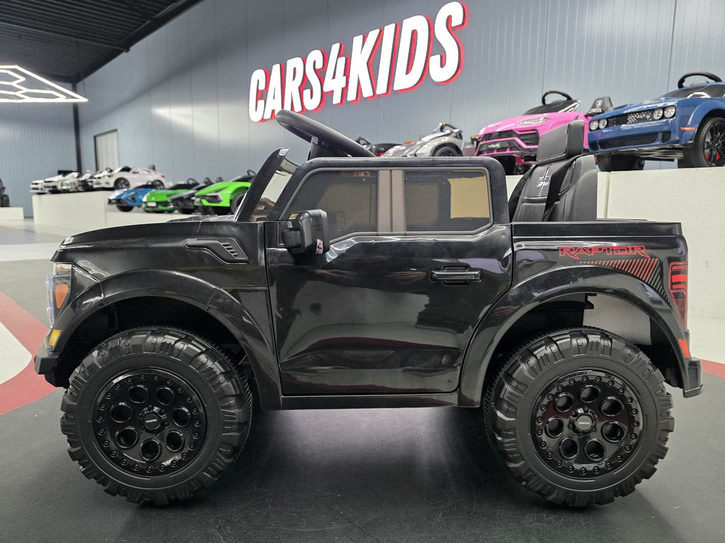 Ford Raptor 1-zits 12 volt zwarte kinderauto