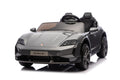 Porsche Taycan elektrische kinderauto voor 2 personen 24 volt grijs