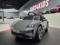 Porsche Taycan 12V Electric Ride-On Car – Grey 1-Seater with Remote Control, Bluetooth & LED Lights