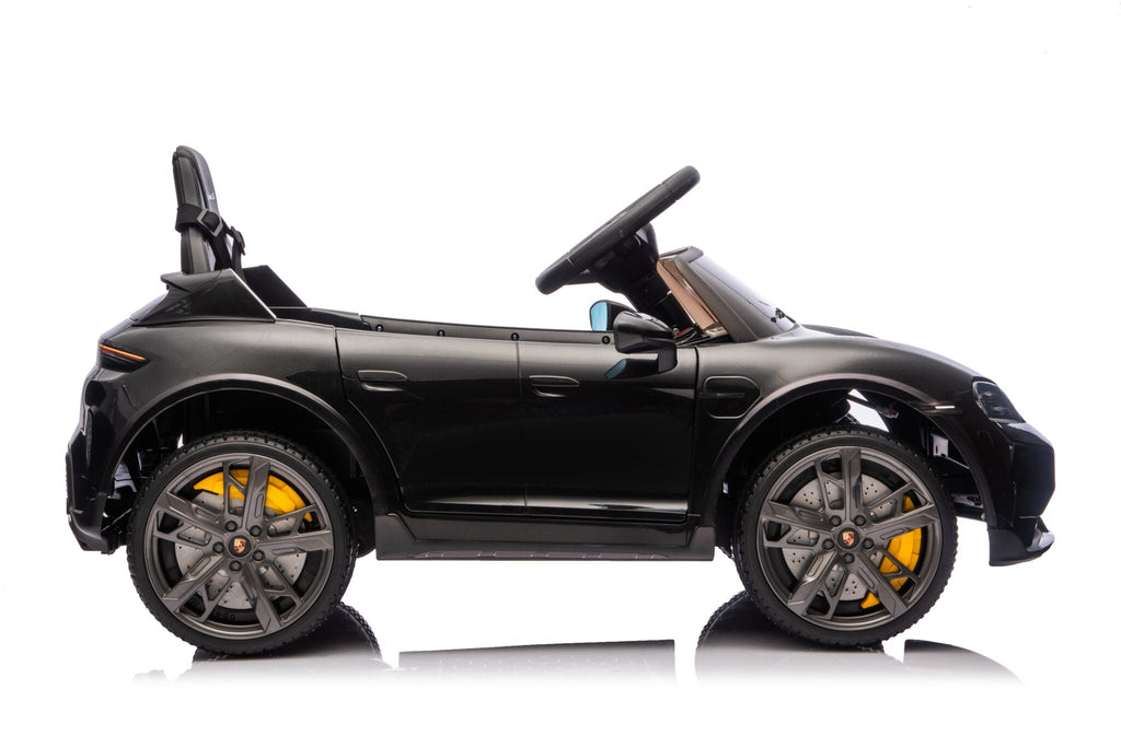 Kinderauto Porsche Taycan 1-persoons 12 volt zwart