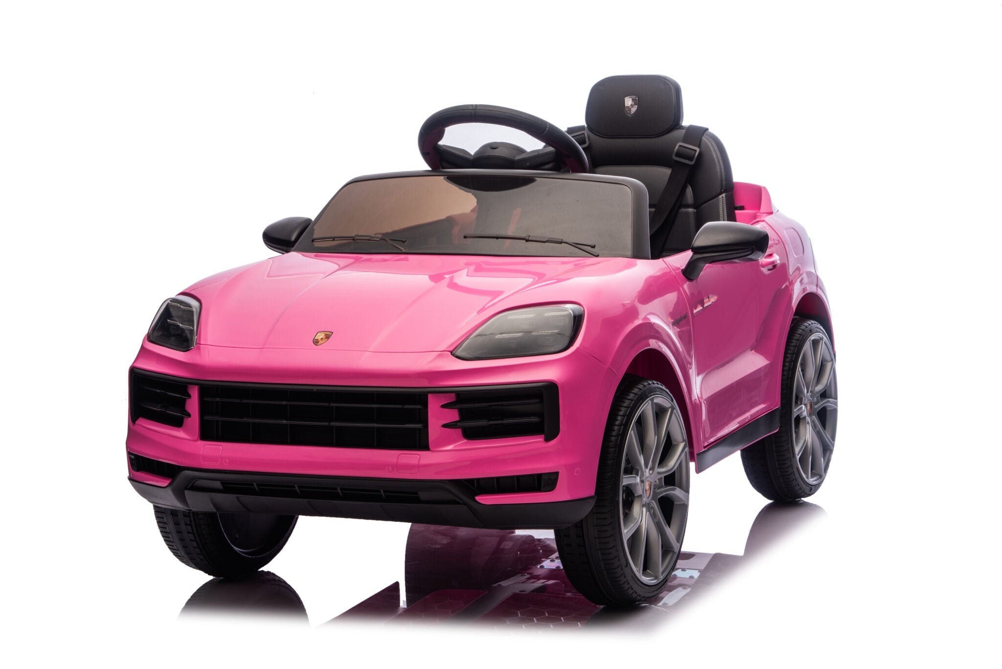 Elektrische kinderauto Porsche Cayenne 1-persoons 12 volt roze