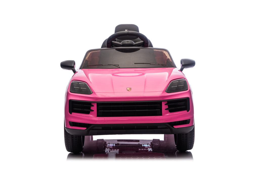 Elektrische kinderauto Porsche Cayenne 1-persoons 12 volt roze
