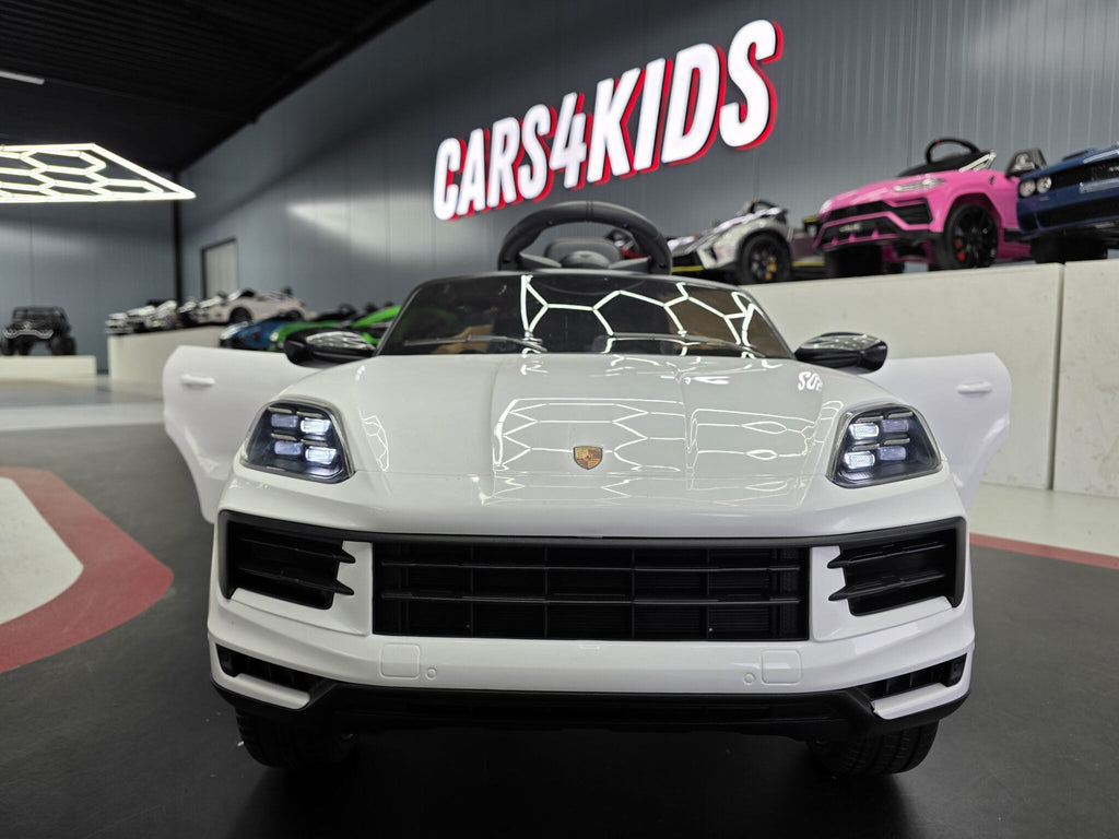 Porsche Cayenne accu-kinderauto 12 volt wit