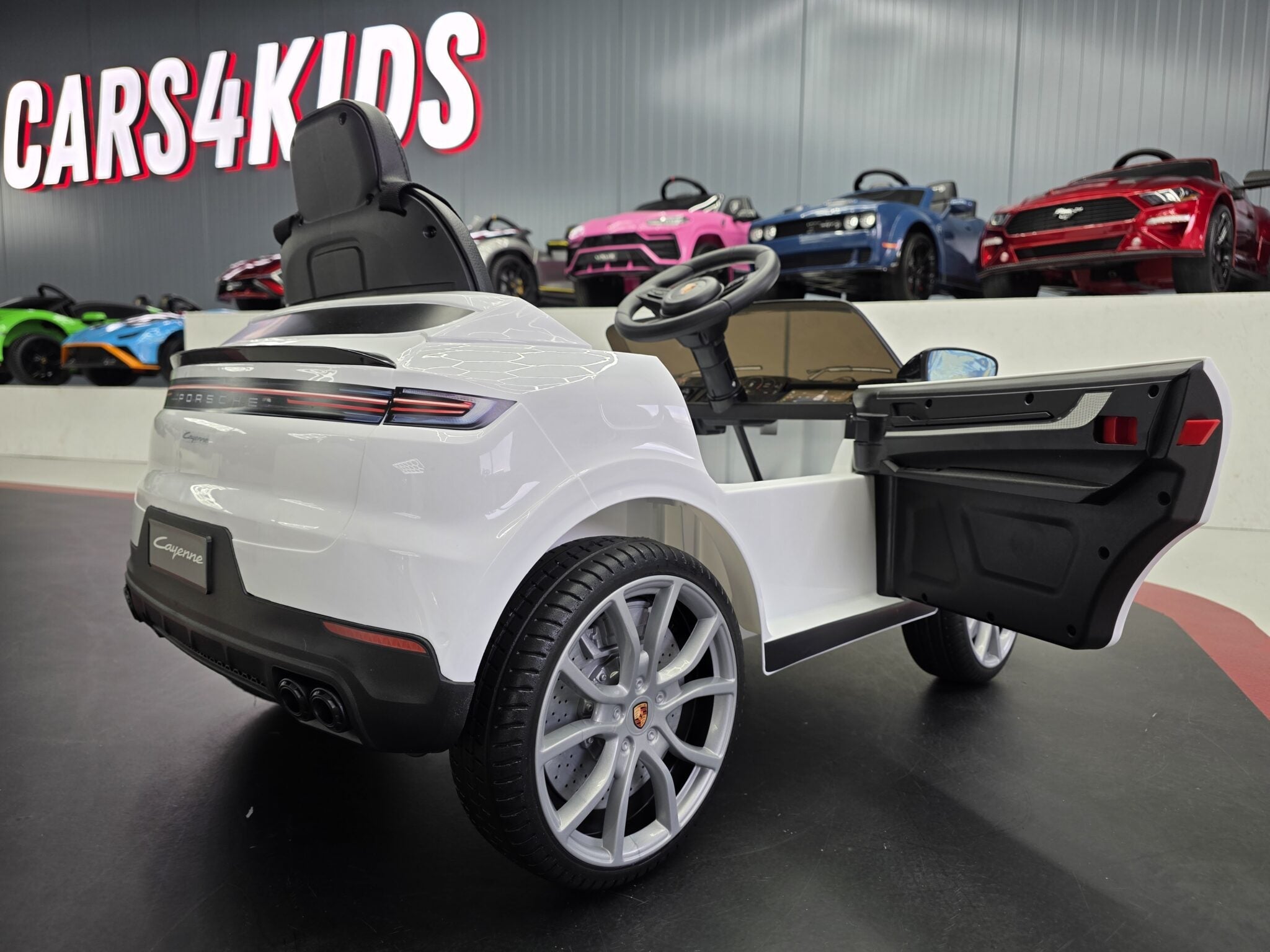 Porsche Cayenne accu-kinderauto 12 volt wit