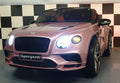 Bentley Continental 12V Electric Ride-On Car – Metallic Pink with Remote Control & Leather Seat