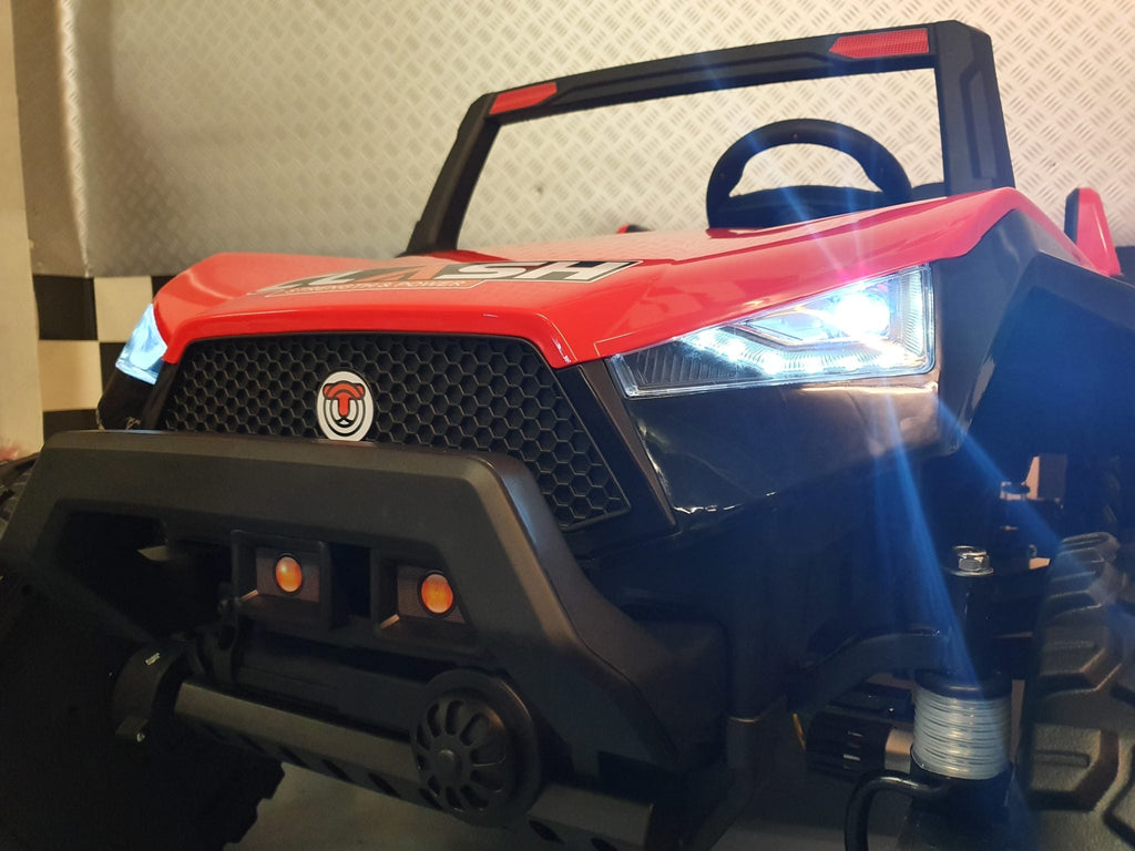 Power Buggy 24 volt, 4-wielaandrijving met afstandsbediening voor 2 kinderen, rood