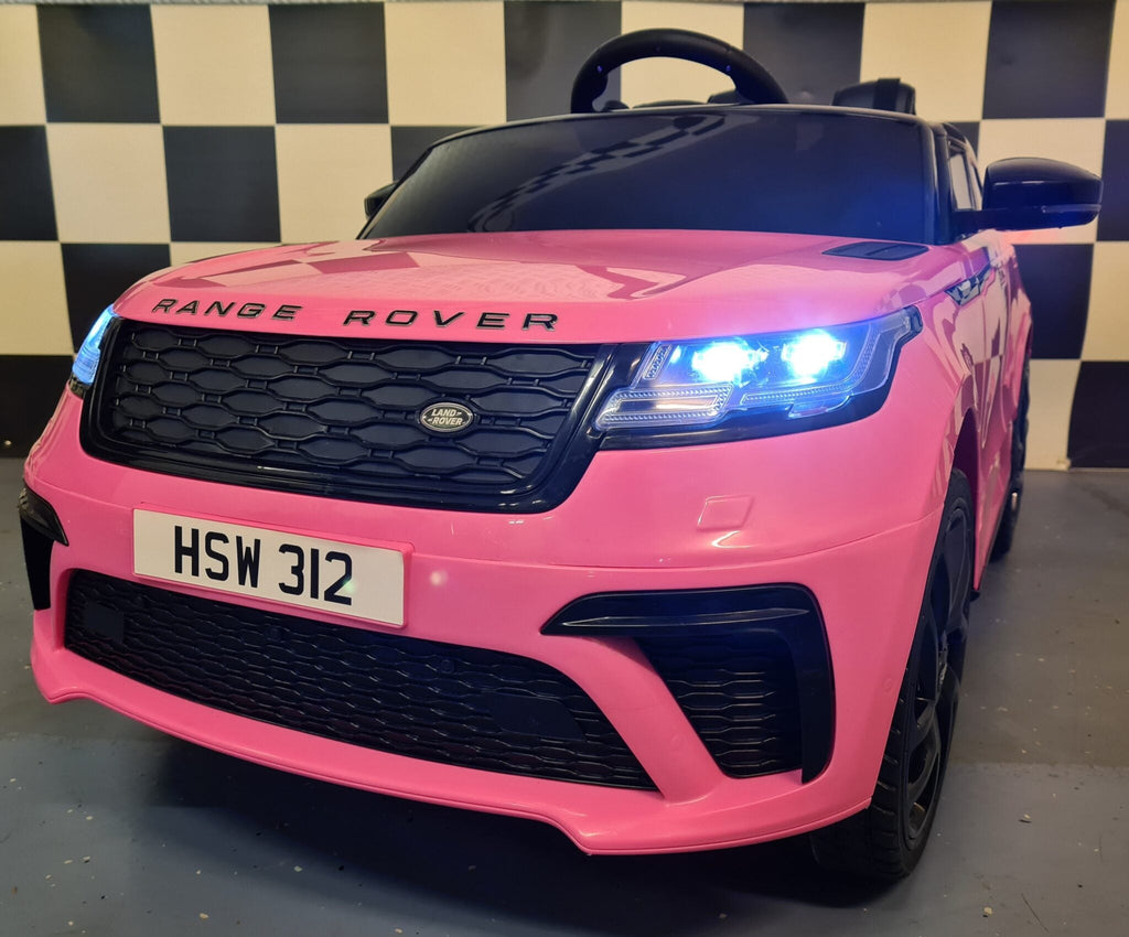 Range Rover Velar 12 volt 2,4 GHz RC roze batterij-aangedreven kinderauto